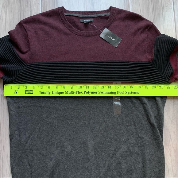 NWT Alfani Colorblock Stripe Pullover Sweater - Picture 8 of 8